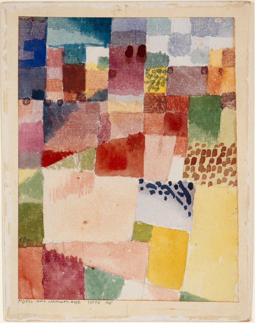 Motivo de Hamammet, 1914 de Paul Klee