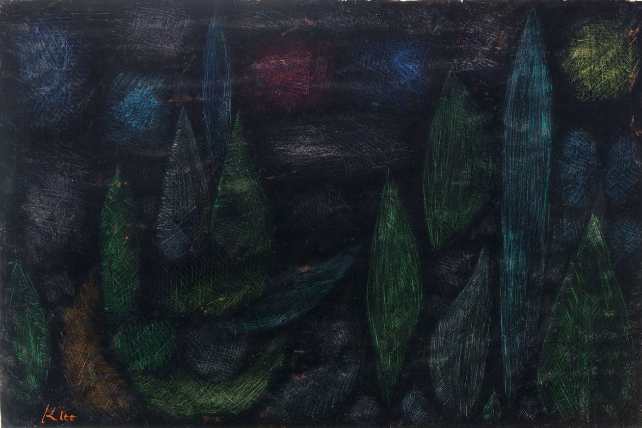 Paisaje nocturno de Paul Klee