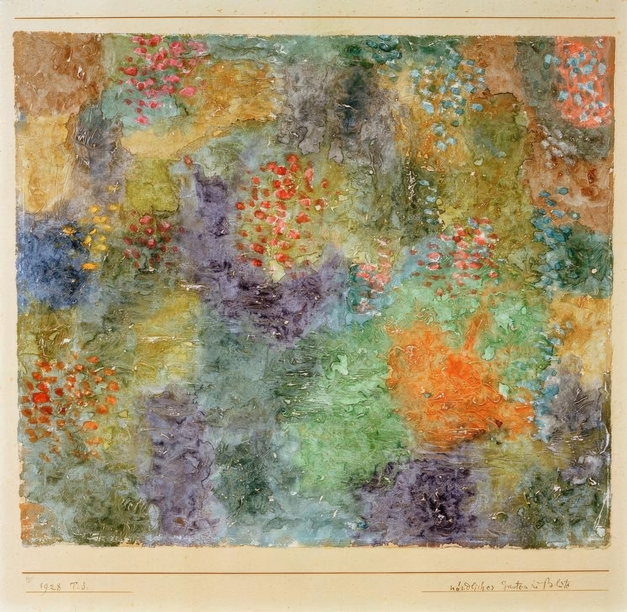 Jardín del norte en flor de Paul Klee
