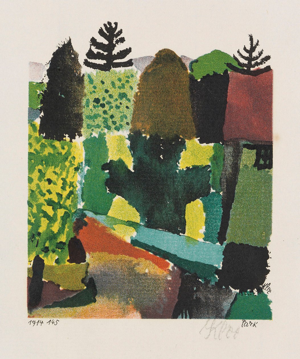 Parque, 1914 de Paul Klee