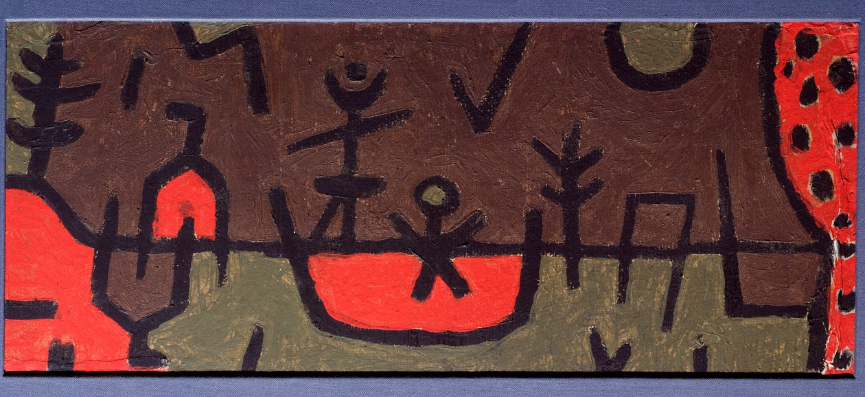 Estanque en un parque - Pintura de Paul Klee
