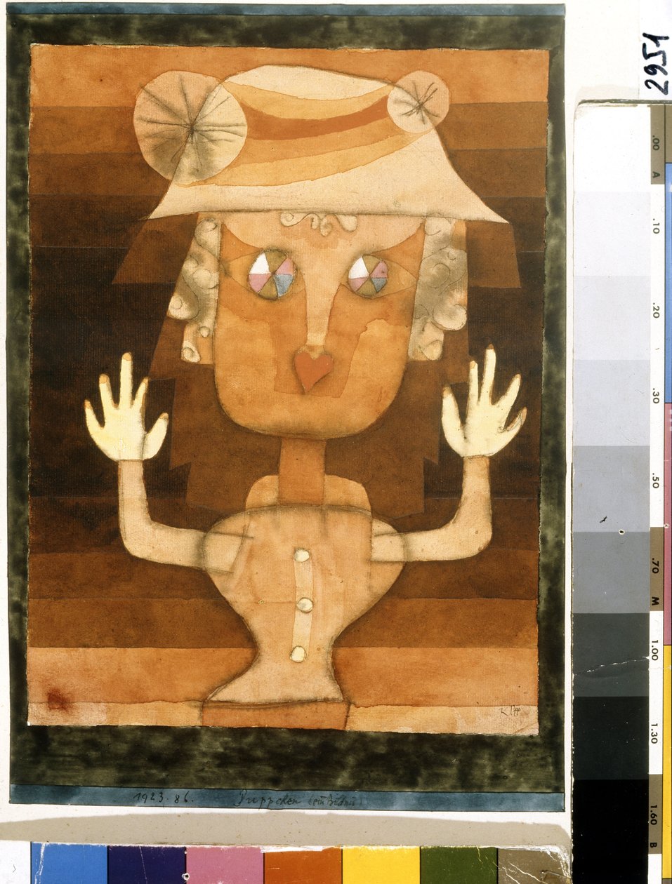 Poupee. Pintura de Paul Klee (1879-1940) de Paul Klee