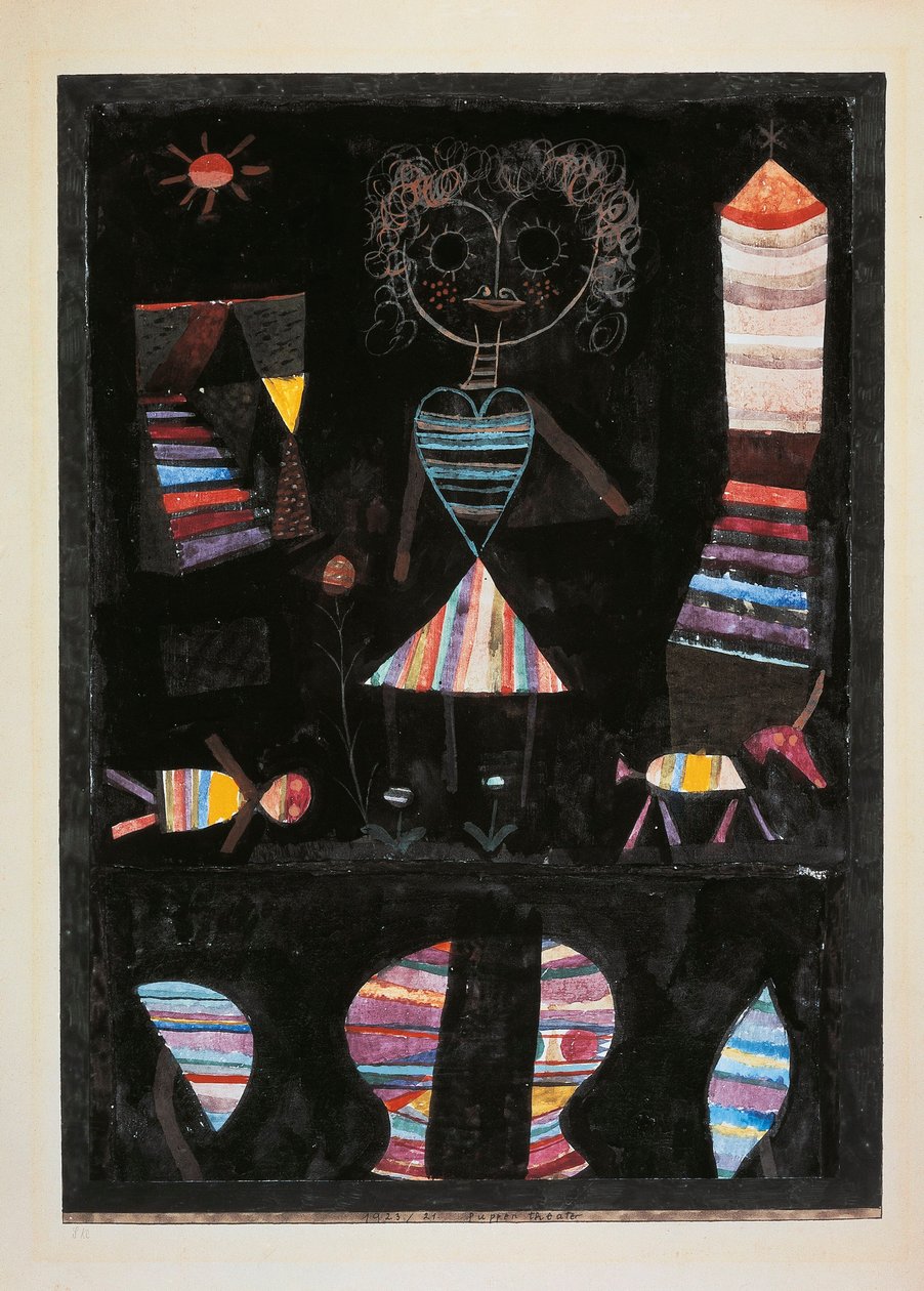 Teatro de marionetas (Puppet Theatre) de Paul Klee