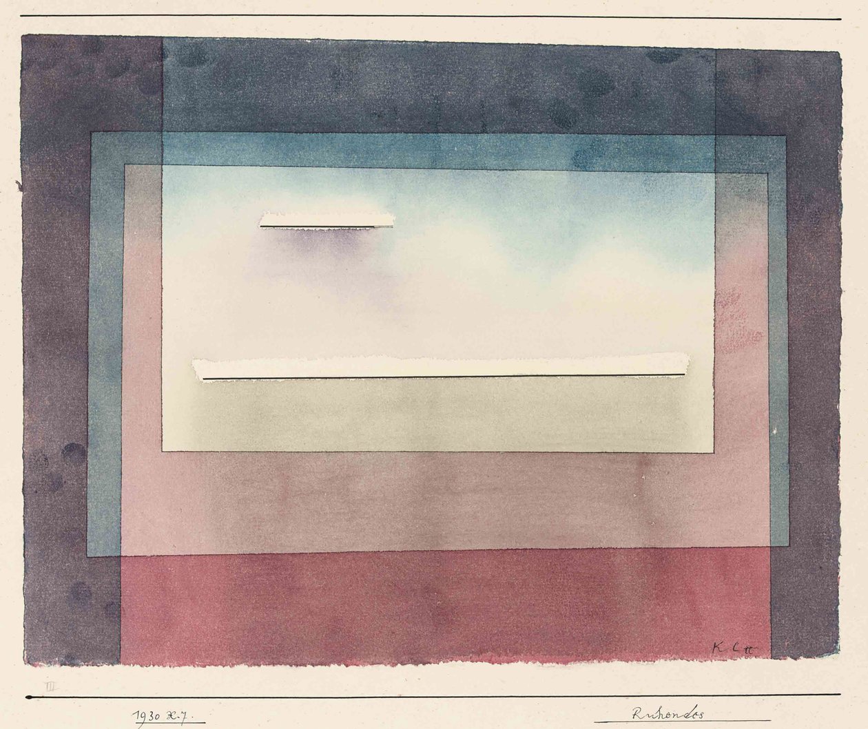 Ruhendes, 1930 de Paul Klee