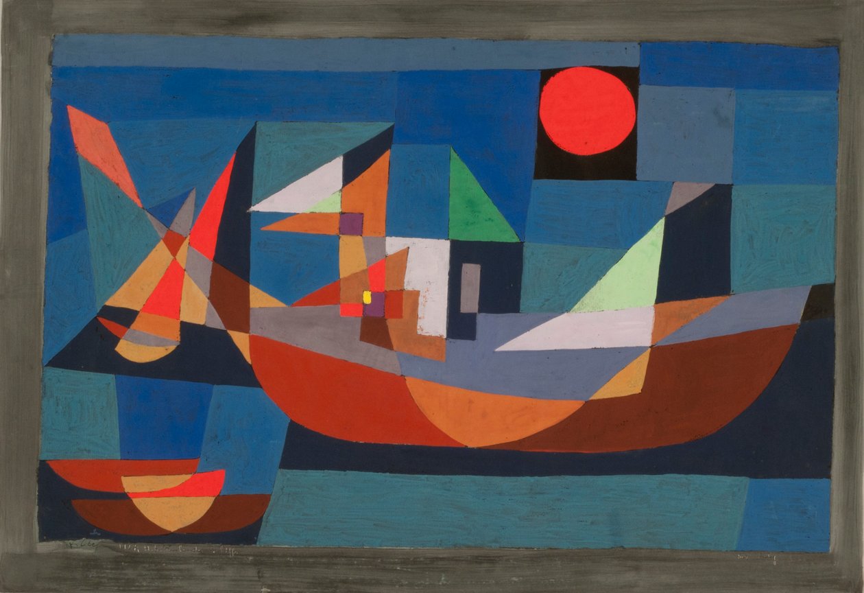 Barcos en reposo de Paul Klee