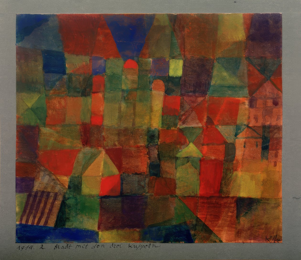 Ciudad con las tres cúpulas de Paul Klee
