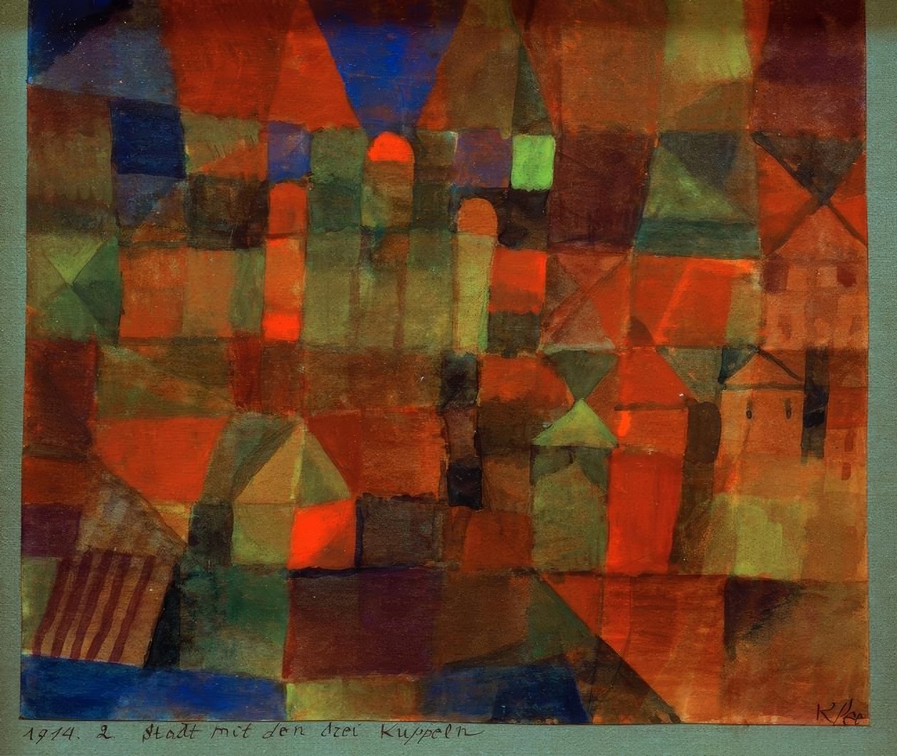 Ciudad con las tres cúpulas de Paul Klee