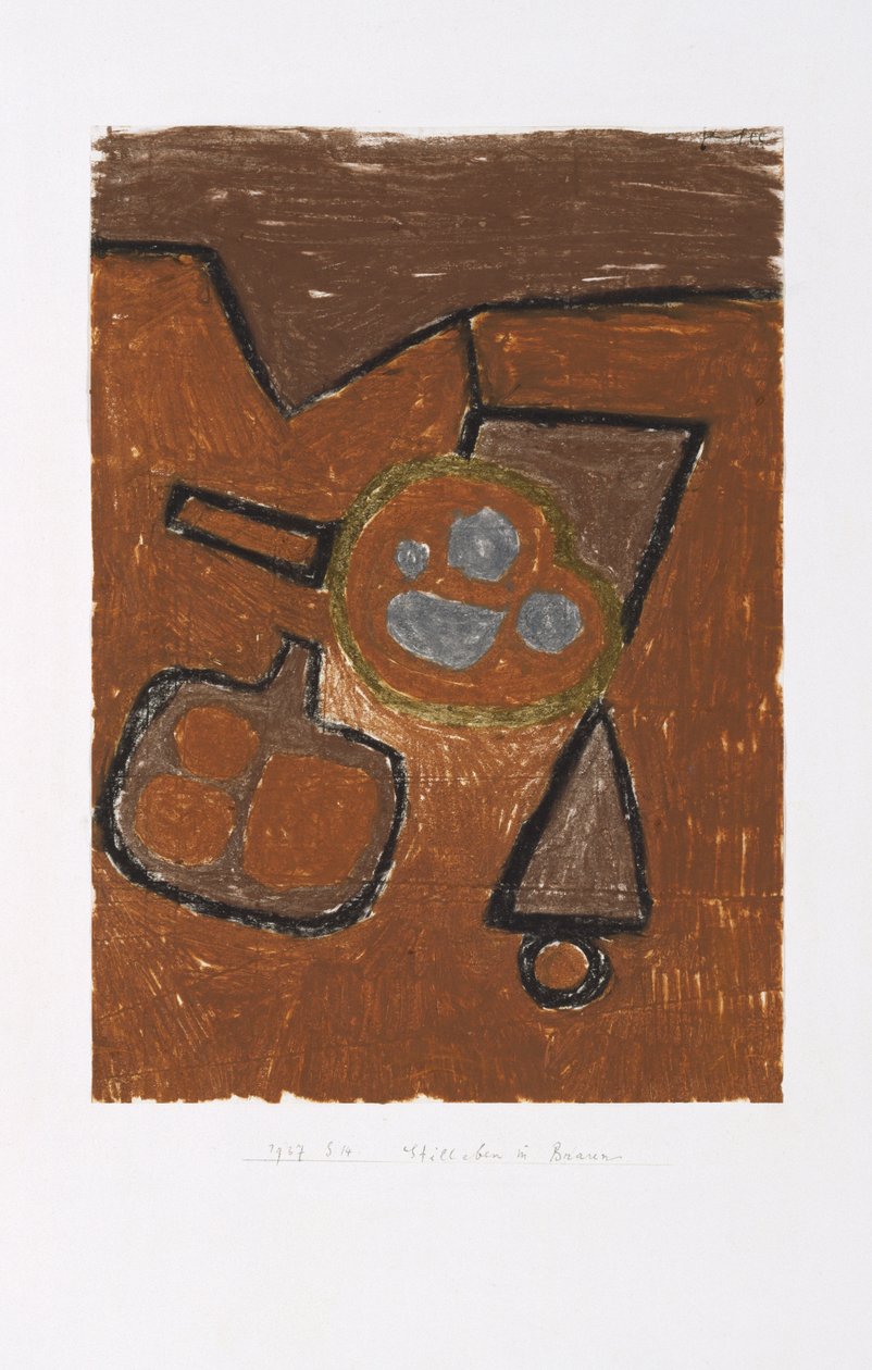 Bodegón en marrón de Paul Klee
