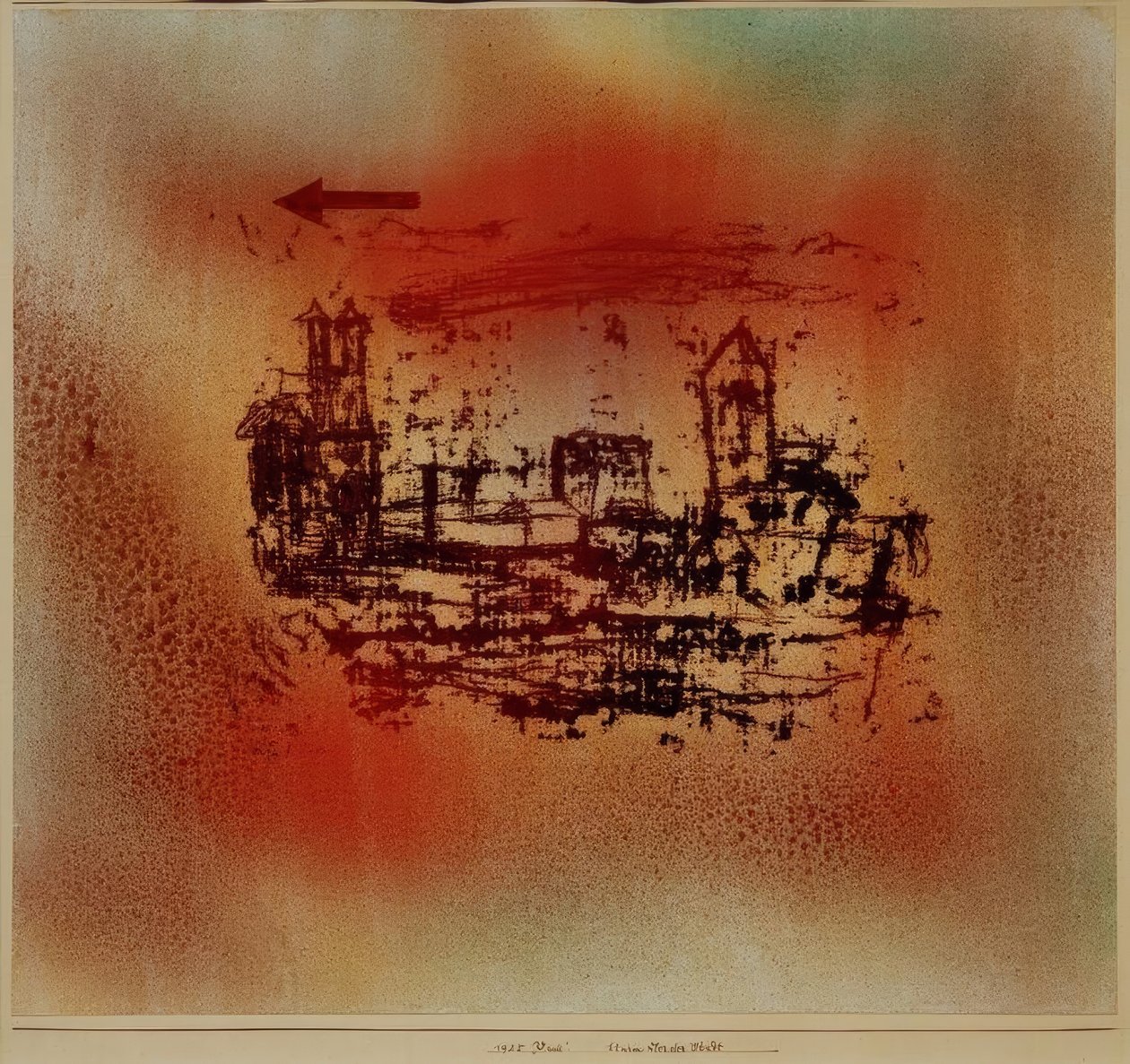 Tormenta sobre la ciudad de Paul Klee