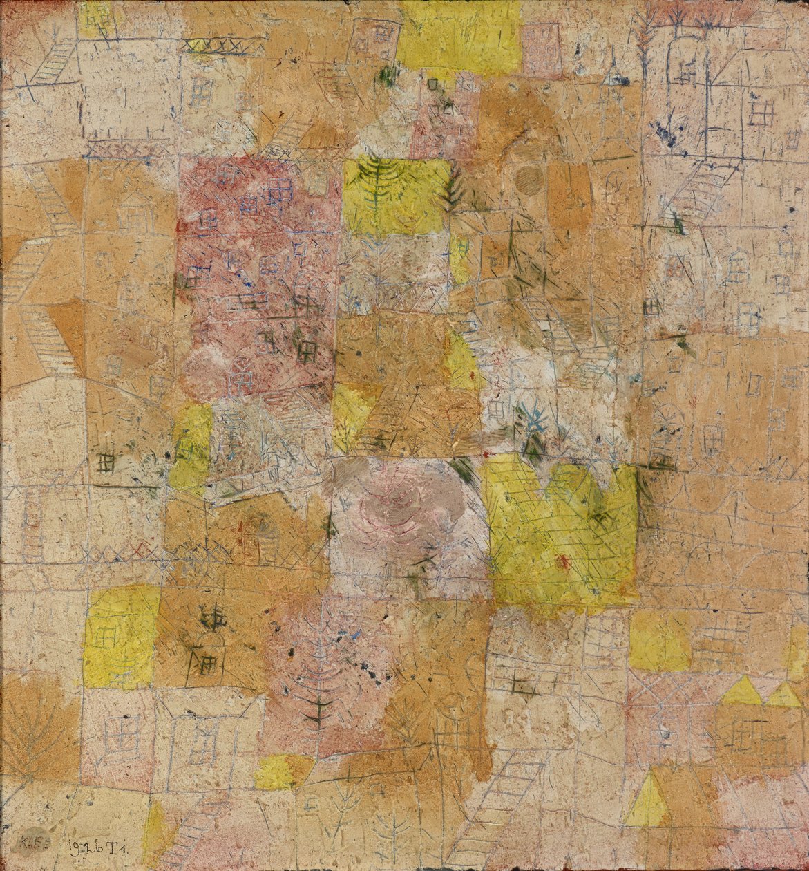 Idilio suburbano de Paul Klee