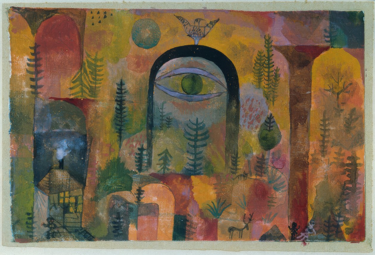 Con el águila de Paul Klee