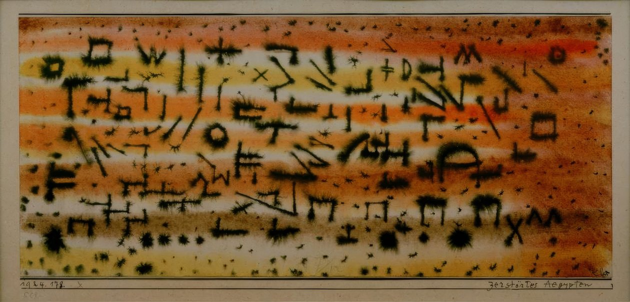 Egipto Destruido de Paul Klee