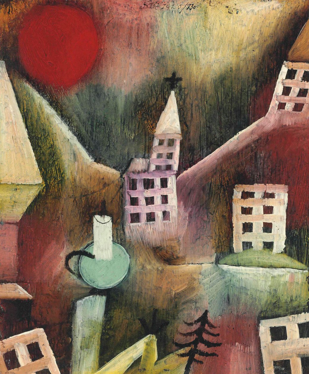 Pueblo destruido, 1920 de Paul Klee