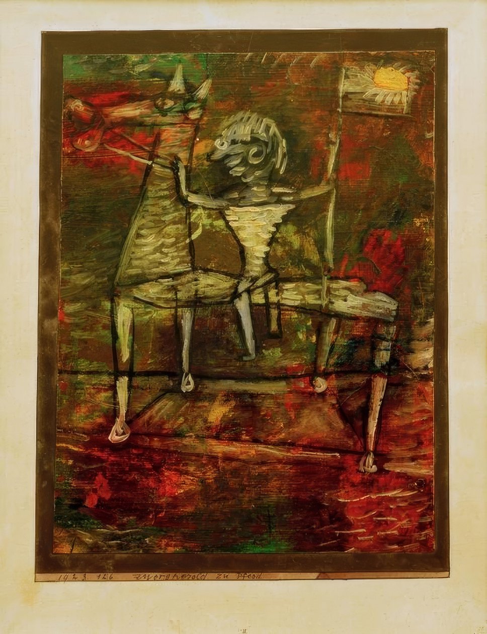 Heraldo enano a caballo de Paul Klee
