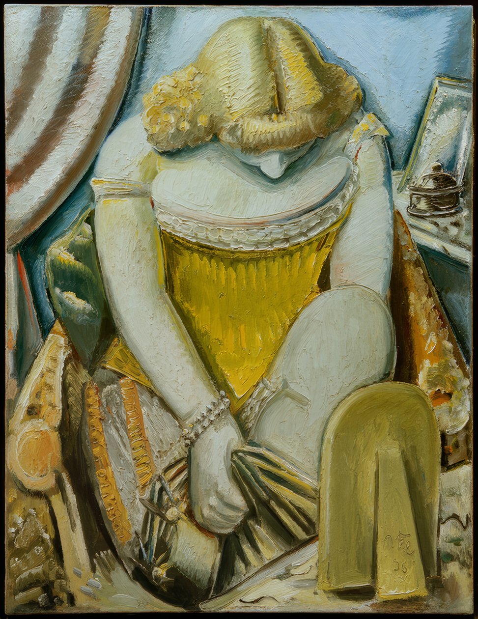 Diva poniéndose las medias de Paul Kleinschmidt