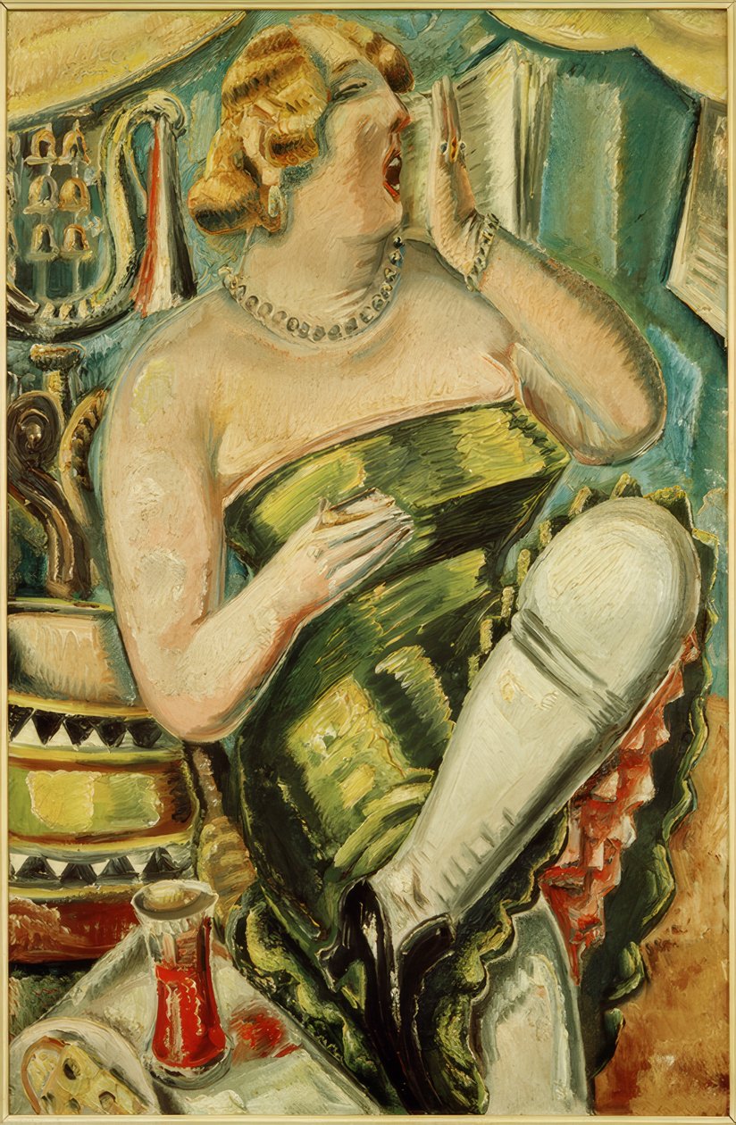 Dama bostezando de Paul Kleinschmidt