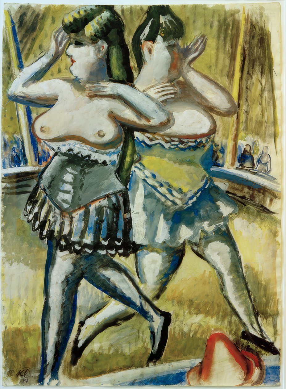 Dos bailarinas de circo de Paul Kleinschmidt