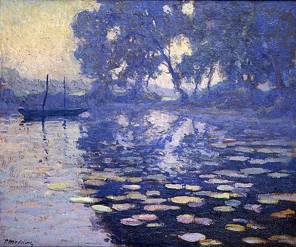 Amanecer en un río de Paul Madeline
