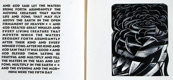 Peces, del "Libro del Génesis de Paul Nash