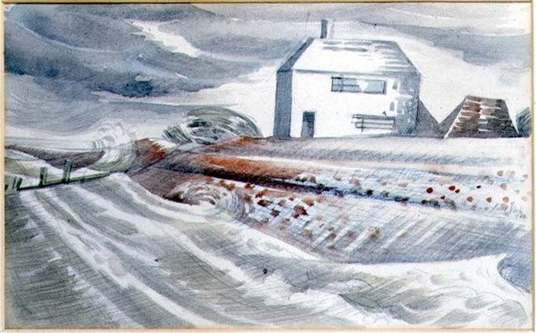 Casa junto al mar, Dymchurch, Kent de Paul Nash