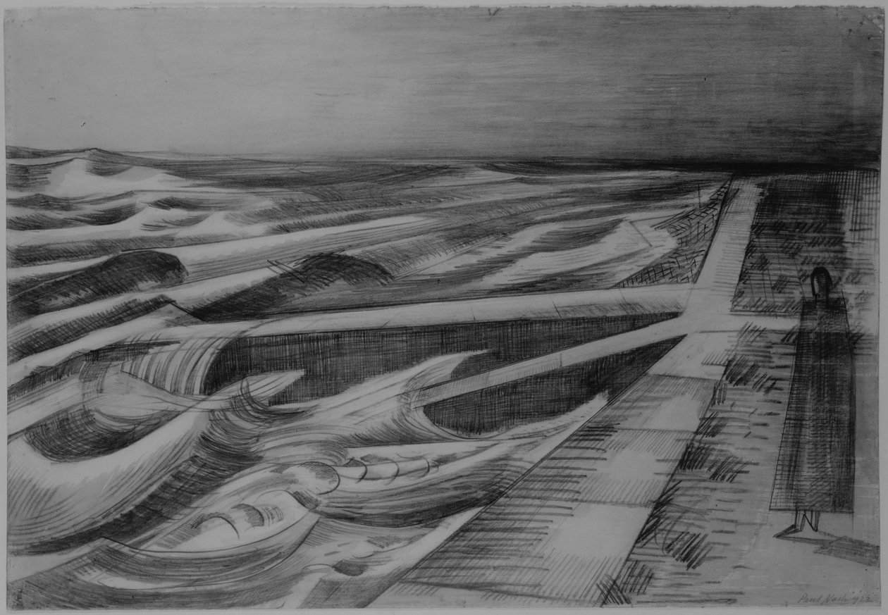 Marea nocturna, Dymchurch de Paul Nash