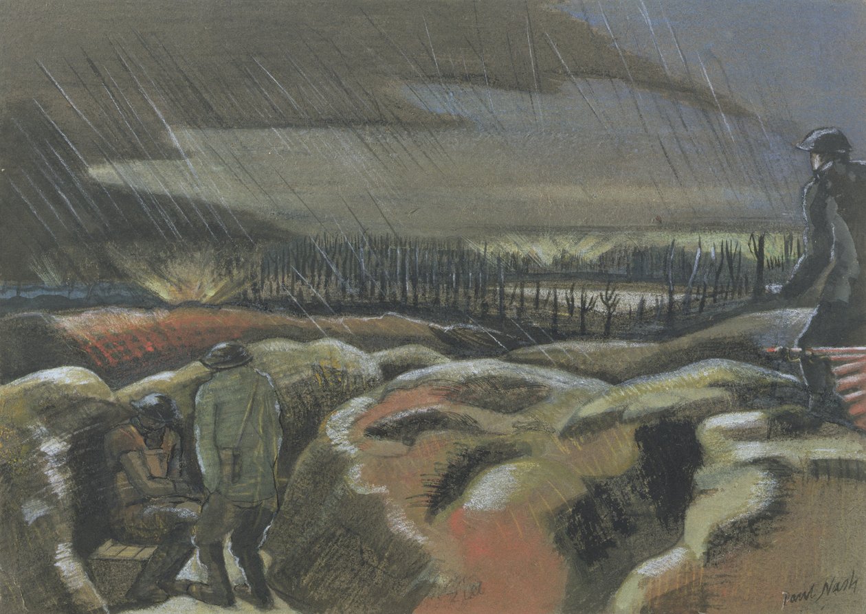 Shellburst, Zillebeke de Paul Nash