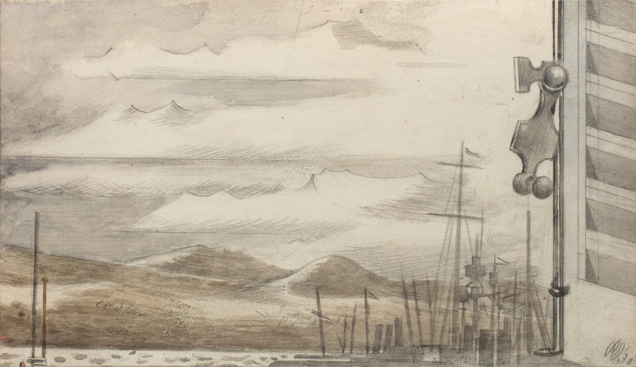 La Flota en Tolón nº 1 de Paul Nash