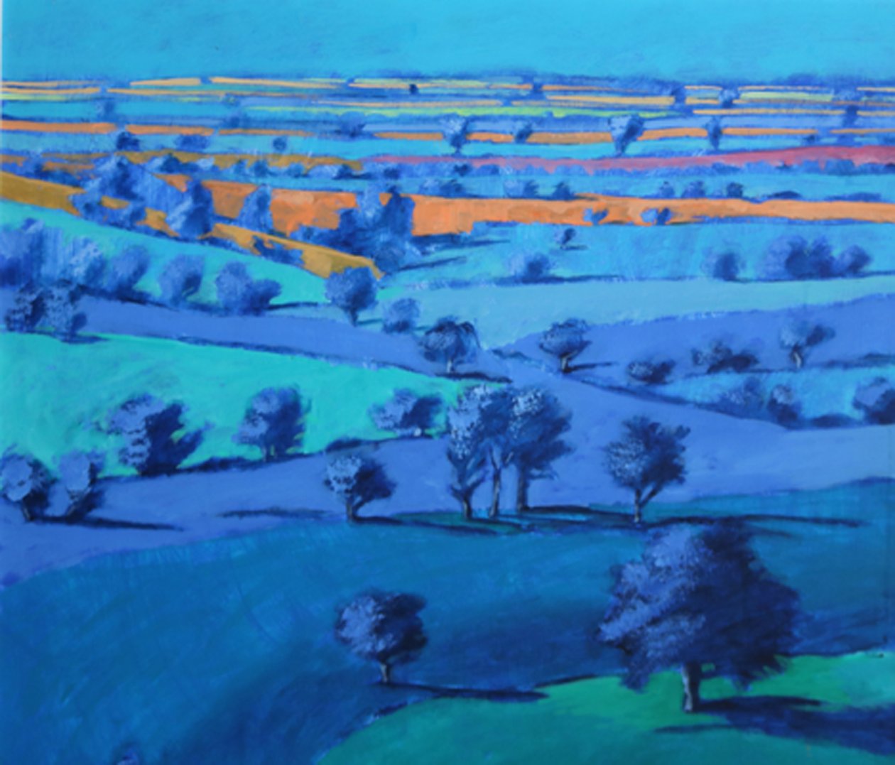Pintura azul (detalle) de Paul Powis