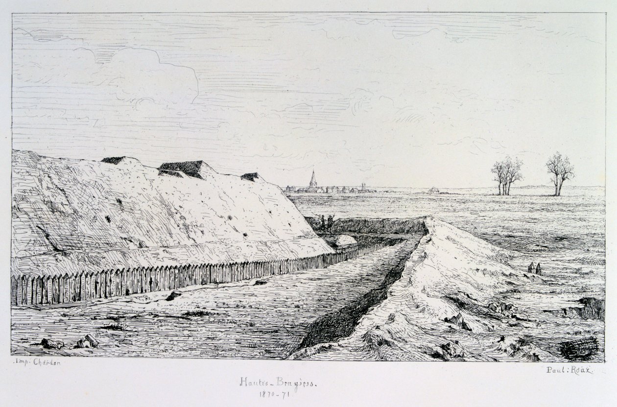 Haute Brugeres, Sitio de París, 1870-1871 de Paul Roux