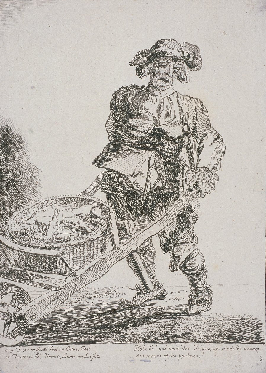 Vendedor de despojos, Gritos de Londres de Paul Sandby