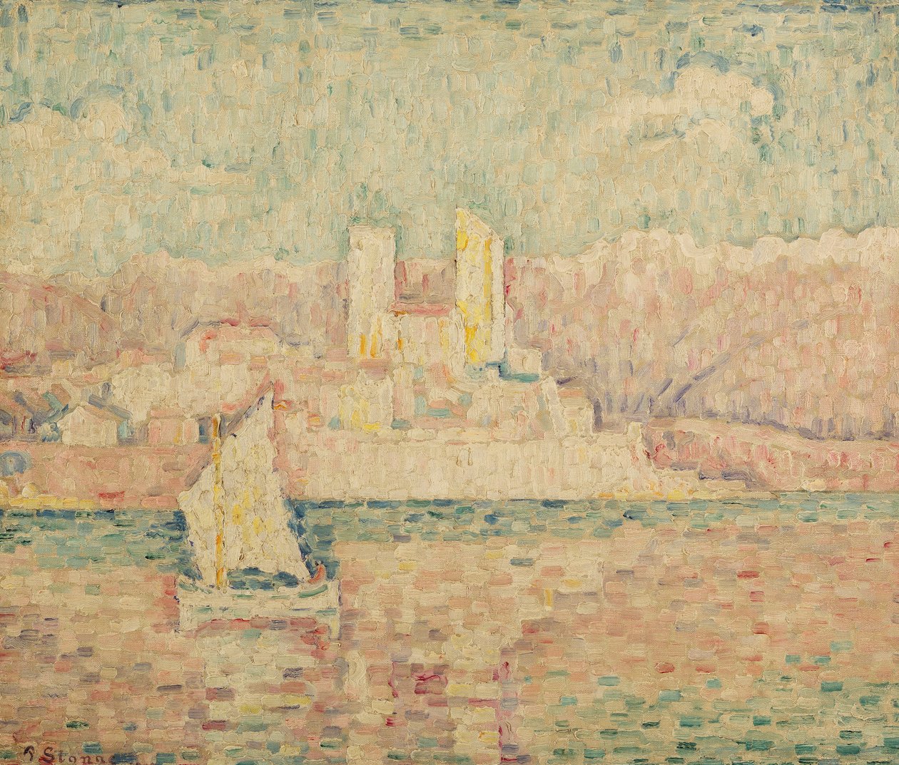Mañana en Antibes de Paul Signac