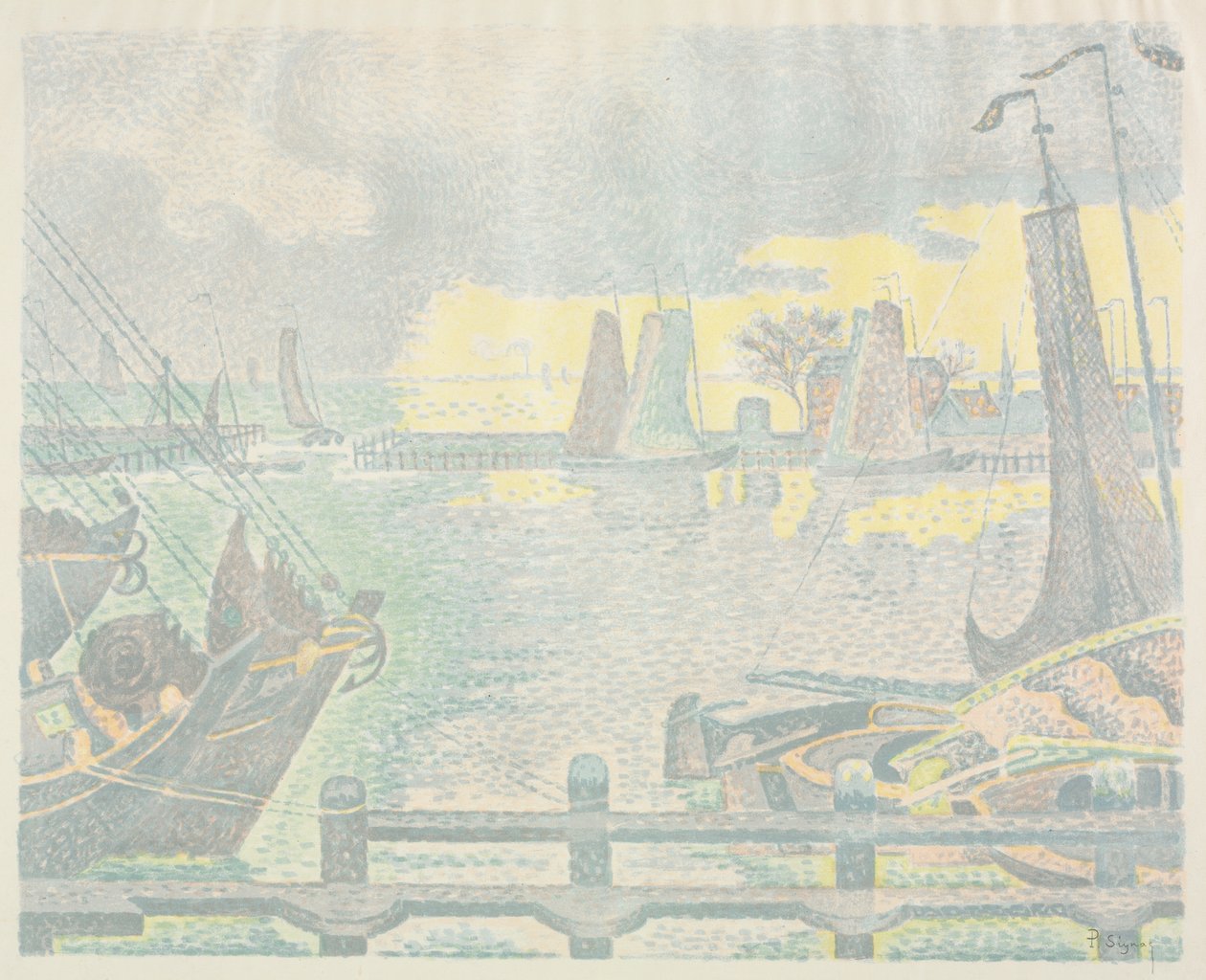 Barcos en Flushing de Paul Signac