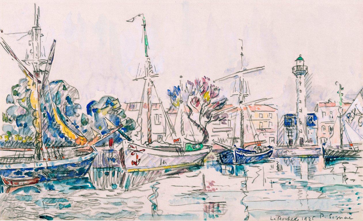 La Rochelle, 1925 de Paul Signac