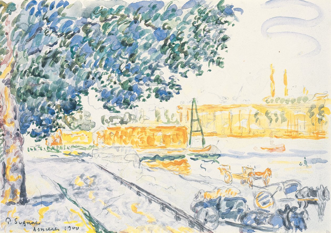 El Sena en Asnières de Paul Signac
