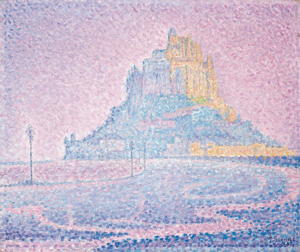 Mont Saint-Michel, Niebla y Sol, 1897 de Paul Signac