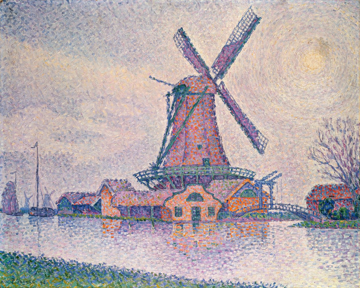 Moulin de Edam, 1896 de Paul Signac