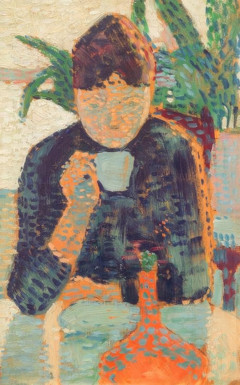 Paul Signac, Mujer bebiendo I de Paul Signac