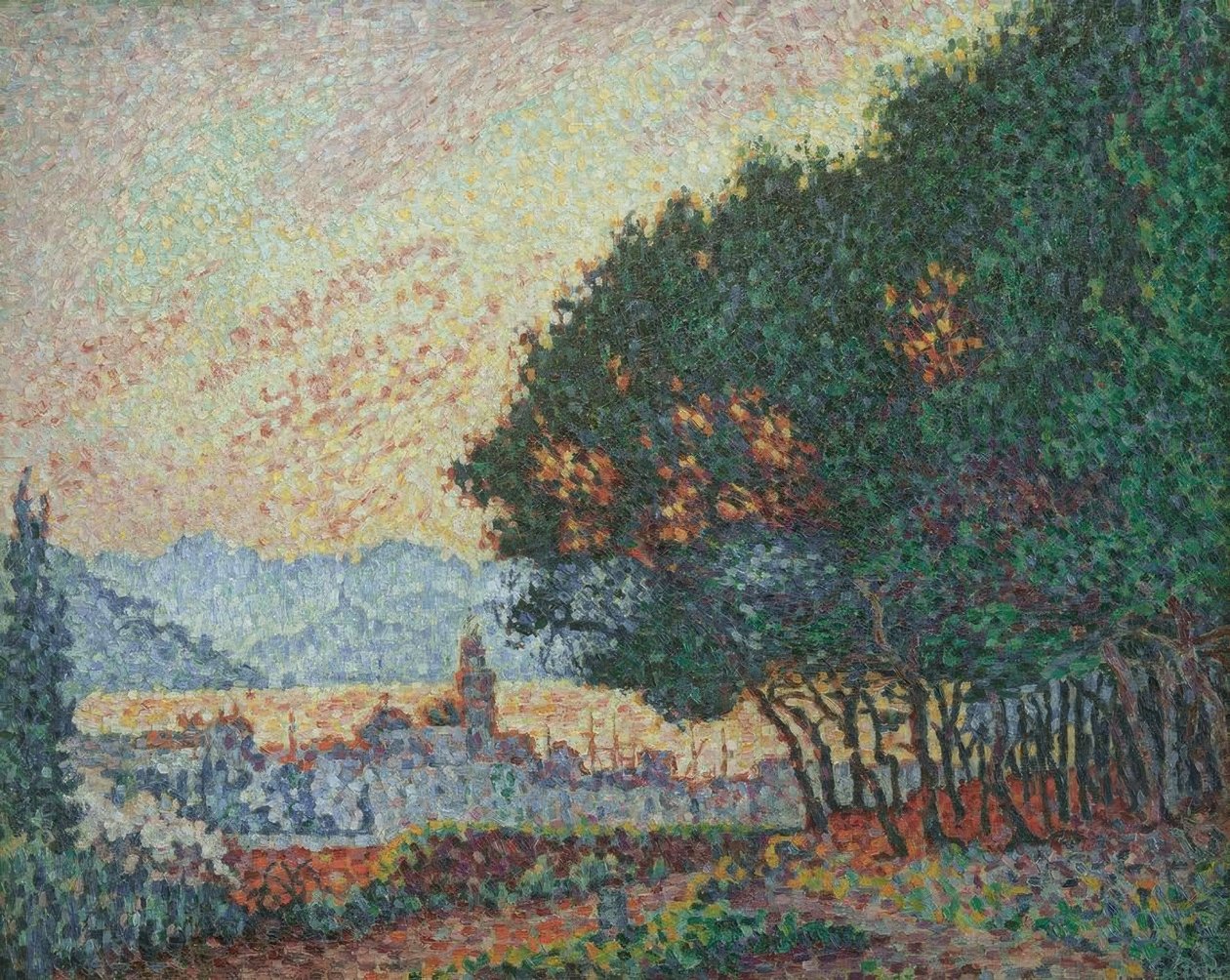 Saint-Tropez, La ciudad y los pinos de Paul Signac