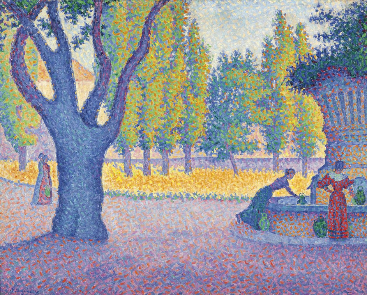 Saint-Tropez, fuente des Lices de Paul Signac
