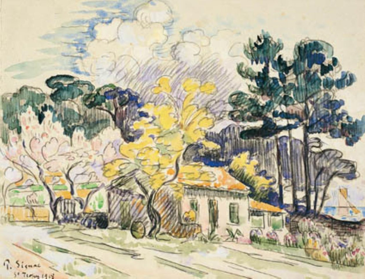 Saint Tropez. Le Cabanon (?) de Paul Signac
