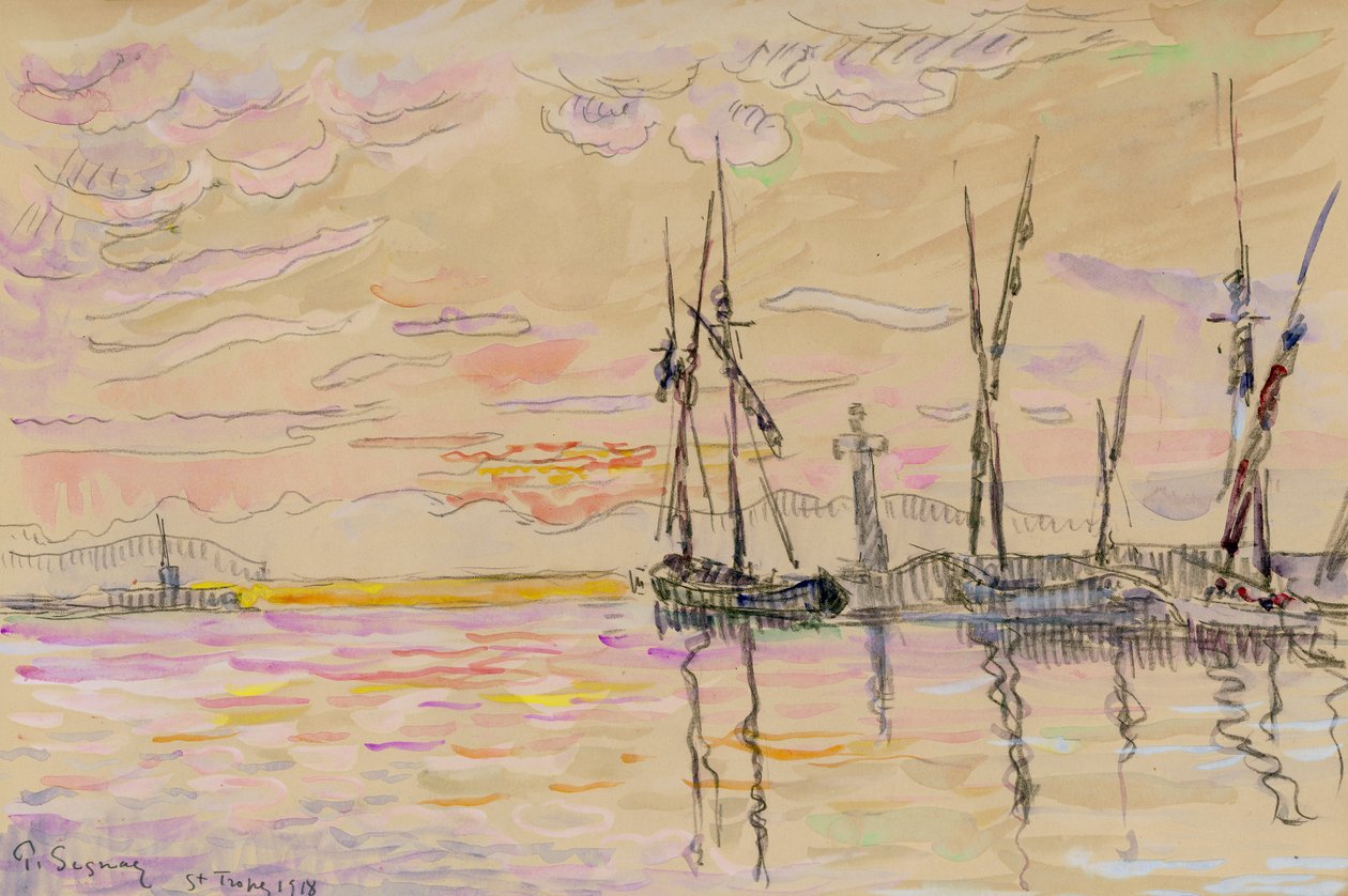 St Tropez, 1918 de Paul Signac