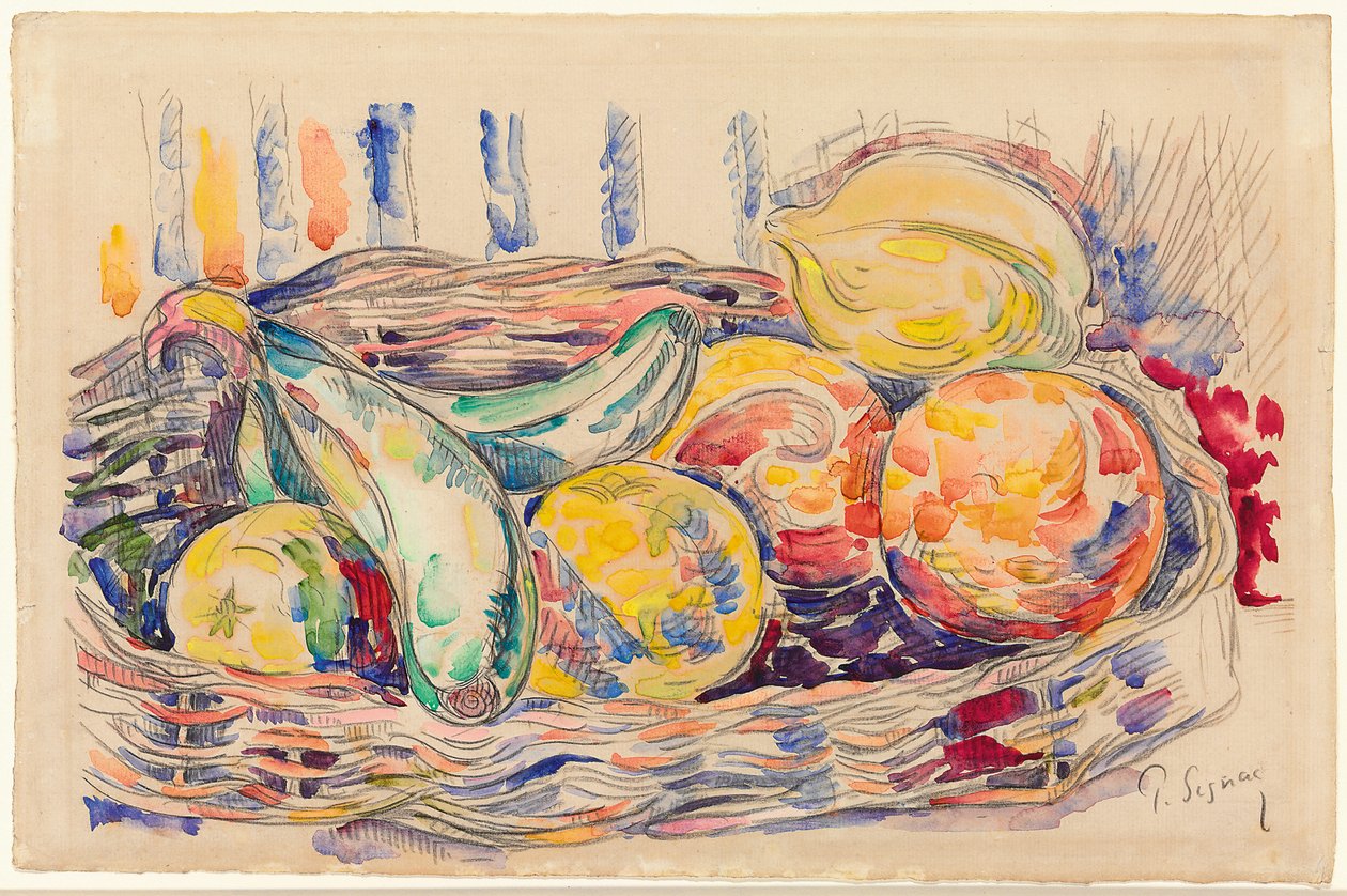 Naturaleza muerta, c.1918-1920 de Paul Signac