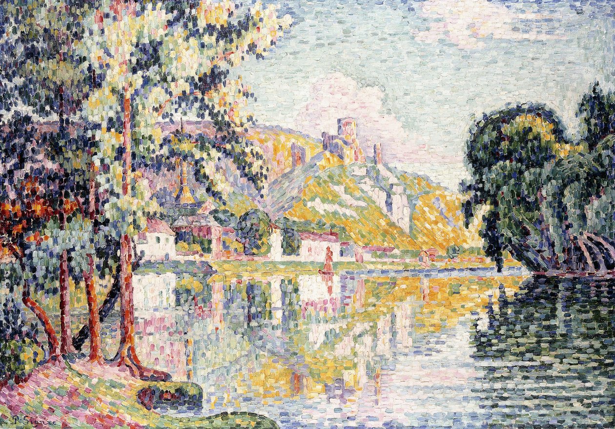 Los Andelys, Castillo Gaillard, 1921 de Paul Signac