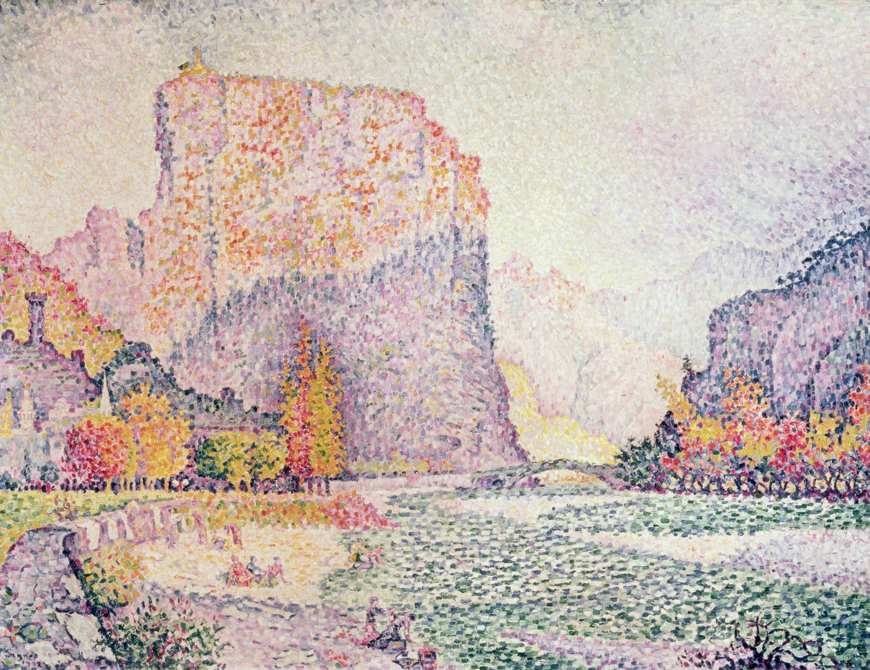 Los Acantilados en Castellane, 1902 de Paul Signac