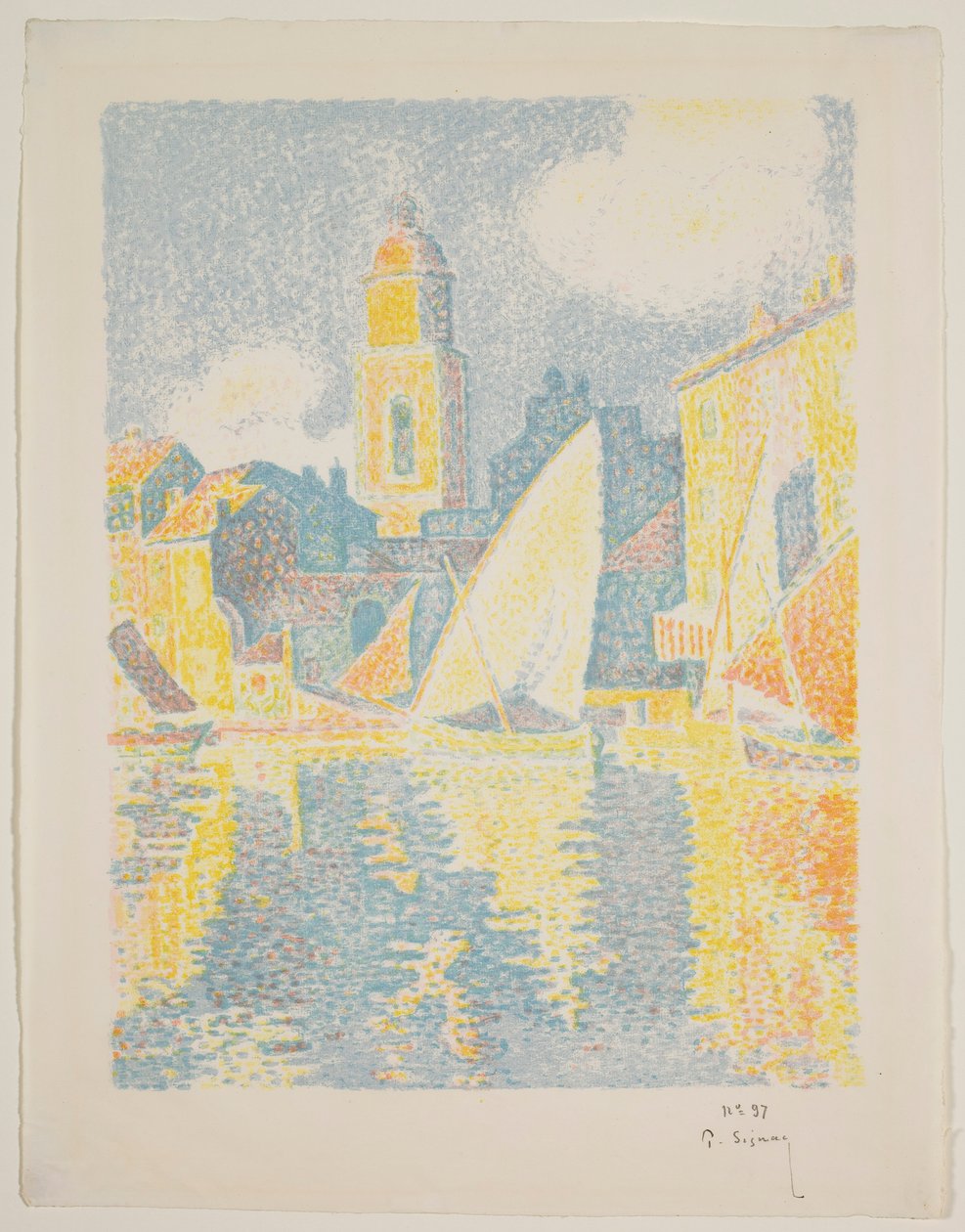 El Puerto de St. Tropez de Paul Signac
