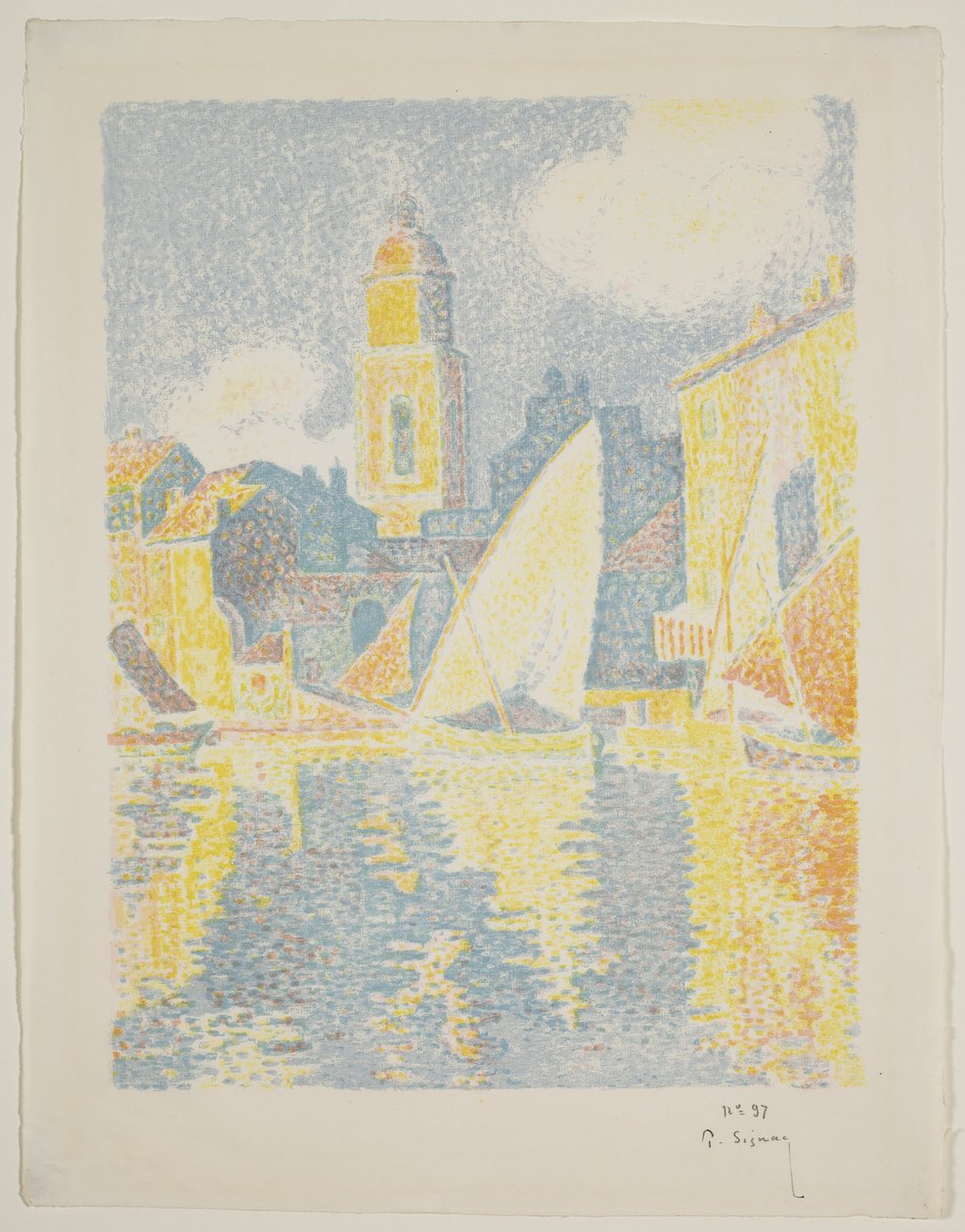 Puerto de St. Tropez de Paul Signac