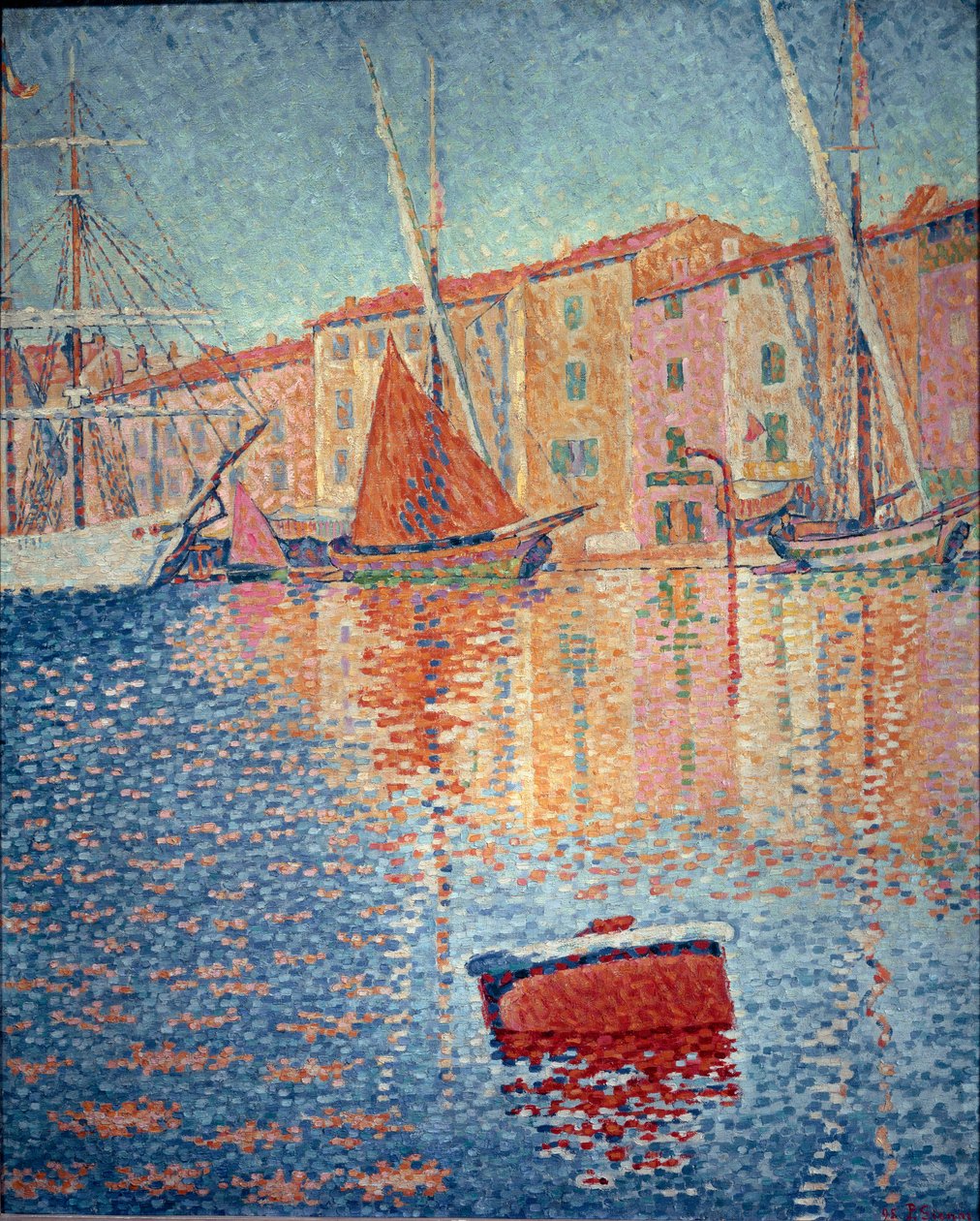 La boya roja (Saint Tropez) de Paul Signac