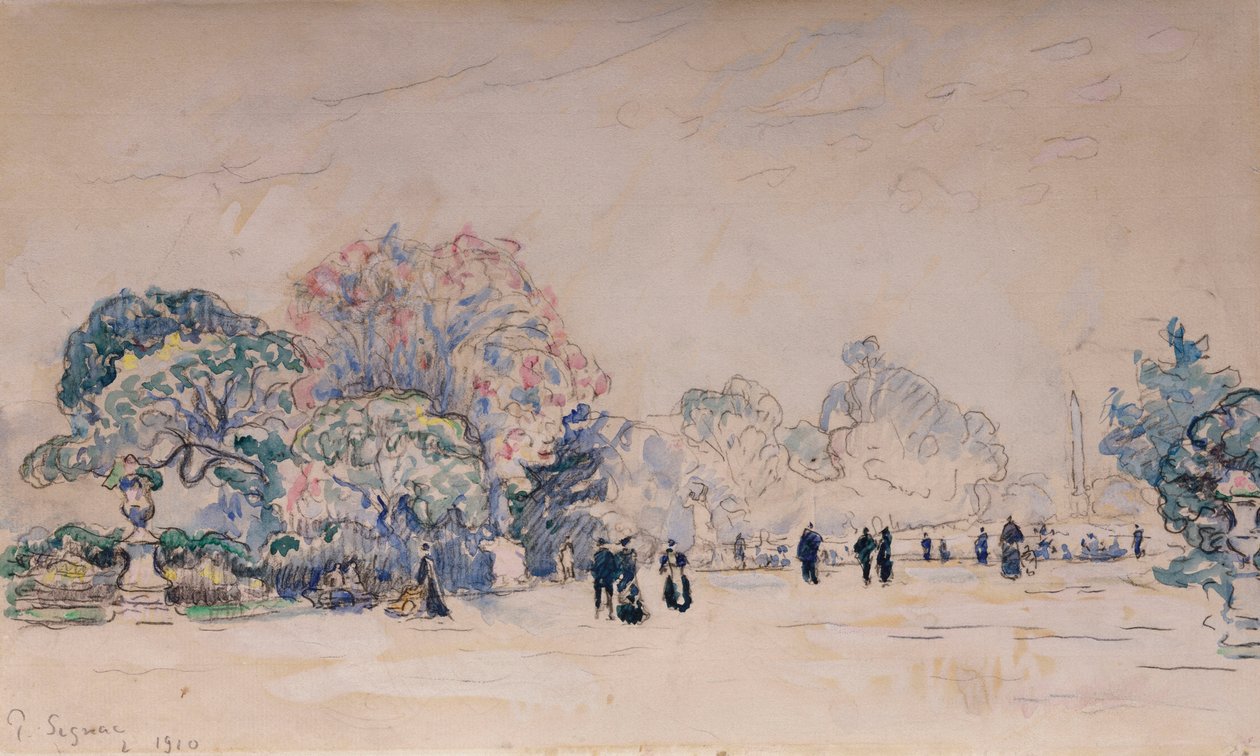 Las Tullerías, París, 1910 de Paul Signac