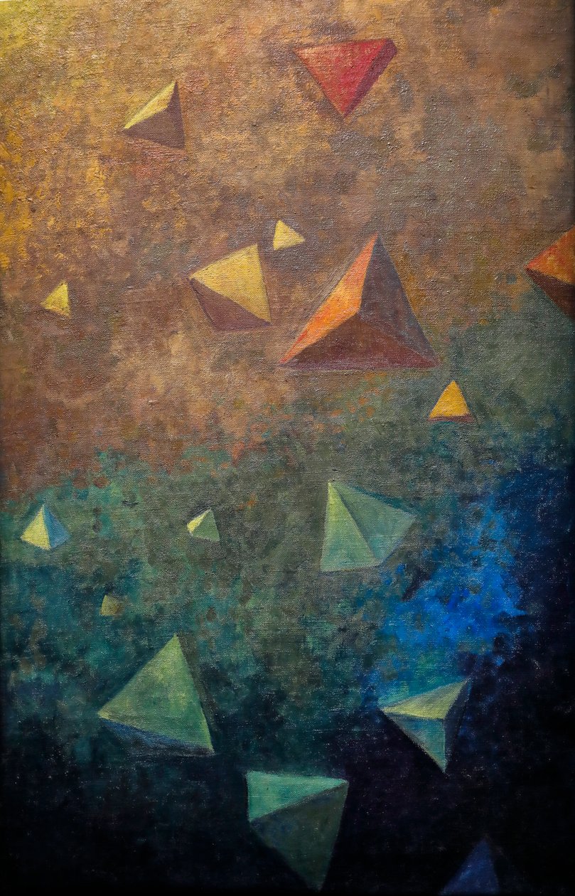 Tétrahedra, c.1910 (óleo sobre lienzo) de Paul Sérusier