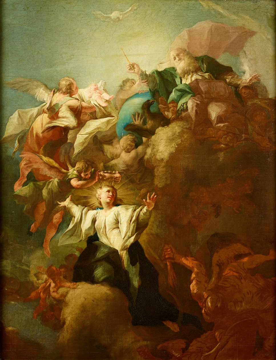 Alegoría de la Inmaculada Concepción Mariae de Paul Troger